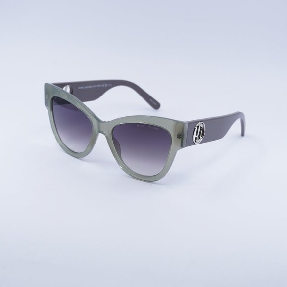 Marc Jacobs MARC 697/S 06CR 9O Sunglasses Sage Cat Eye Frame, Dark Grey Lenses - Picture 1 of 9